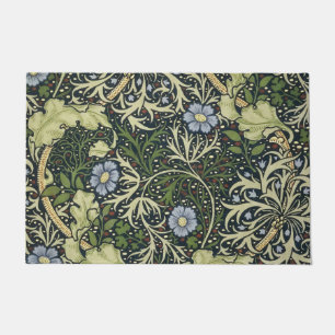 William Morris Seaweed Pattern Floral Vintage Art Doormat