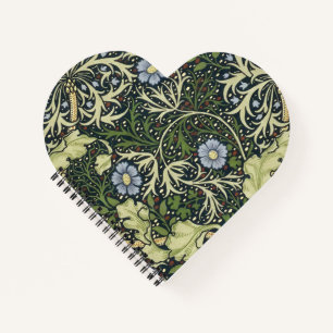William Morris Seaweed Pattern Floral Vintage Art Notebook