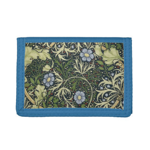 William Morris Seaweed Pattern Floral Vintage Art Trifold Wallet