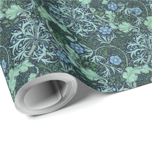 William Morris Seaweed Pattern Wrapping Paper