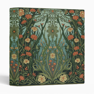  William Morris Seaweed Vintage Floral art nouveau Binder