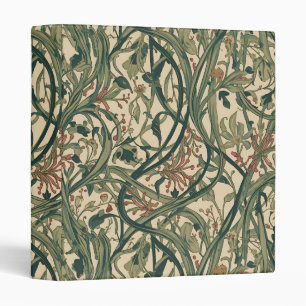 William Morris Seaweed Vintage Floral art nouveau Binder