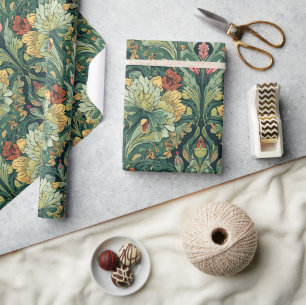  William Morris Seaweed Vintage Floral art nouveau Wrapping Paper
