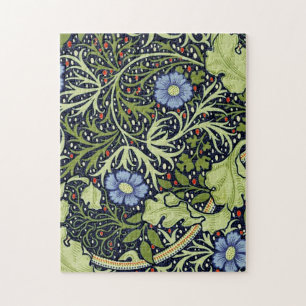 William Morris Seaweed Wallpaper Pattern  Jigsaw Puzzle