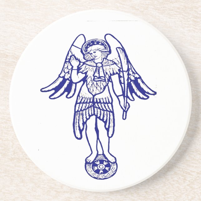 William Morris - Seraph at St Giles Coaster (Front)