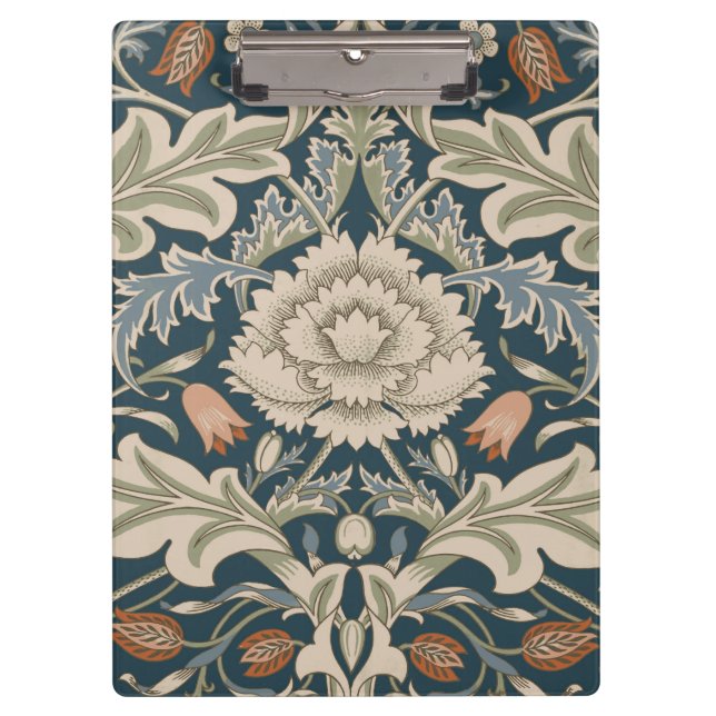 William Morris Severn Floral Garden Flower Classic Clipboard (Front)