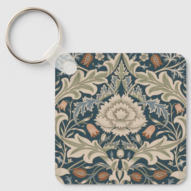 William Morris Severn Floral Garden Flower Classic Keychain (Front)