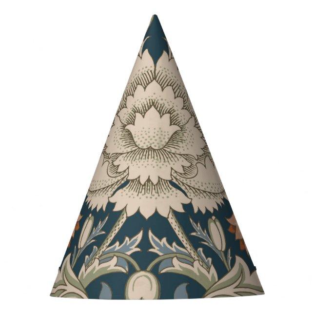 William Morris Severn Floral Garden Flower Classic Party Hat (Front)