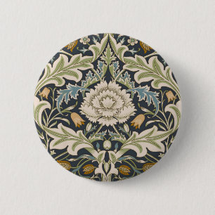 William Morris Severn Floral Pattern Classic 2 Inch Round Button