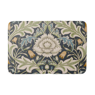 William Morris Severn Floral Pattern Classic Bath Mat