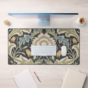 William Morris Severn Navy Blue Floral Art Desk Mat
