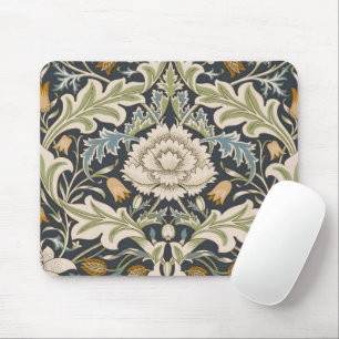 William Morris Severn Navy Blue Floral Art Mouse Pad