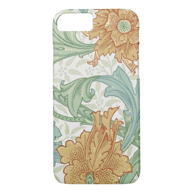 William Morris Single Stem Floral Pattern Case-Mate iPhone Case (Back)