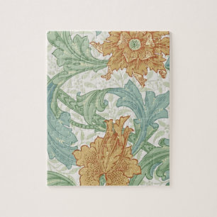 William Morris Single Stem Floral Pattern Jigsaw Puzzle