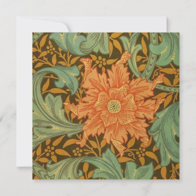 William Morris Single Stem Pattern Art Nouveau (Front)