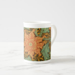 William Morris Single Stem Pattern Art Nouveau Bone China Mug