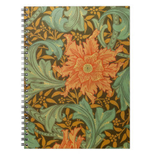 William Morris Single Stem Pattern Art Nouveau Notebook