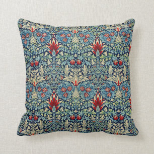 William Morris Snakehead Pattern Throw Pillow