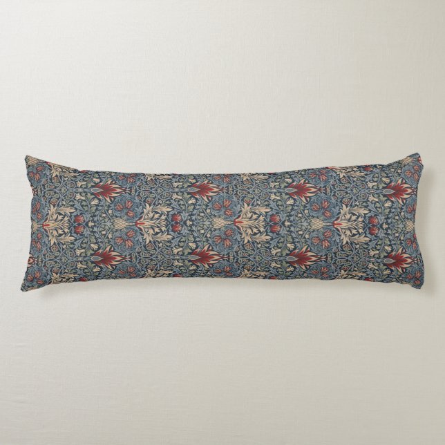 William Morris: Snakeshead Body Pillow (Front)
