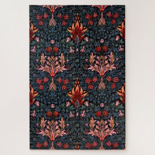 William Morris Snakeshead Dark Pattern Jigsaw Puzzle