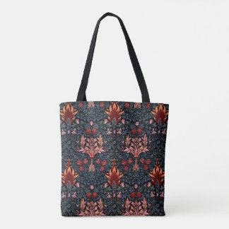 William Morris Snakeshead Dark Pattern Tote Bag