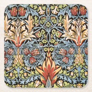 William Morris Snakeshead Design Square Paper Coaster