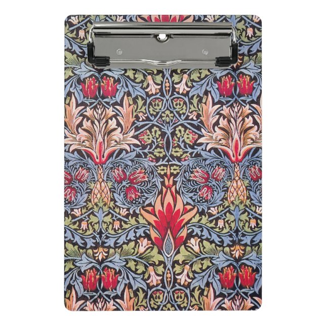 William Morris Snakeshead Floral Art Nouveau Mini Clipboard (Front)