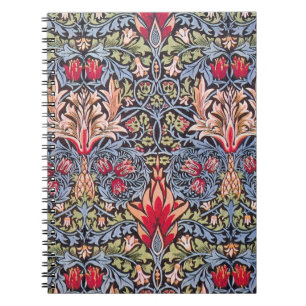William Morris Snakeshead Floral Art Nouveau Notebook