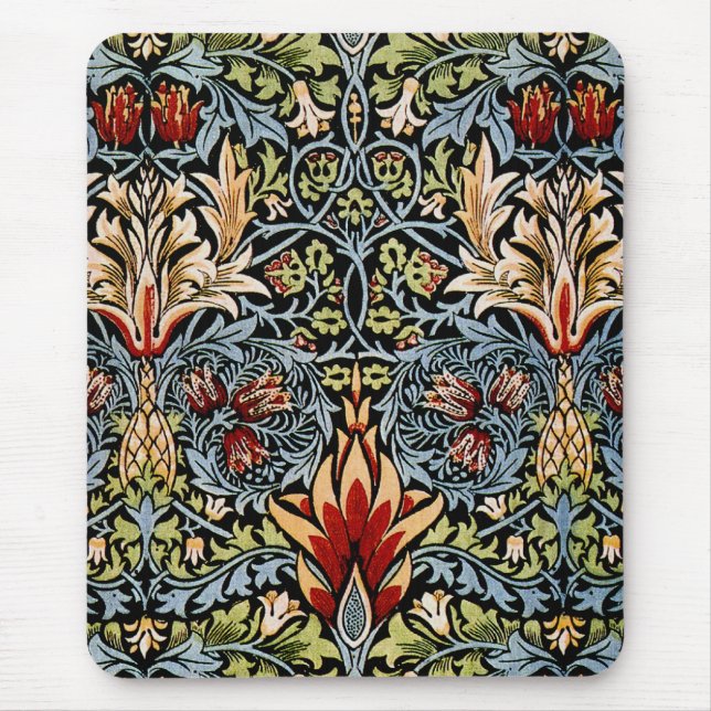 William Morris Snakeshead Floral Design Mouse Pad (Front)
