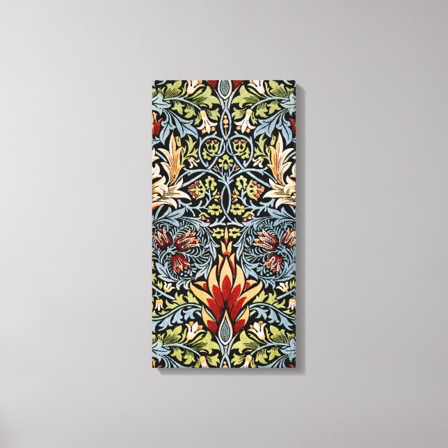 William Morris Snakeshead Floral Pattern Canvas Print (Front)