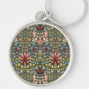 William Morris Snakeshead Floral Pattern Keychain