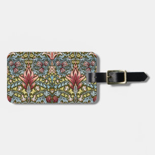 William Morris Snakeshead Floral Pattern Luggage Tag