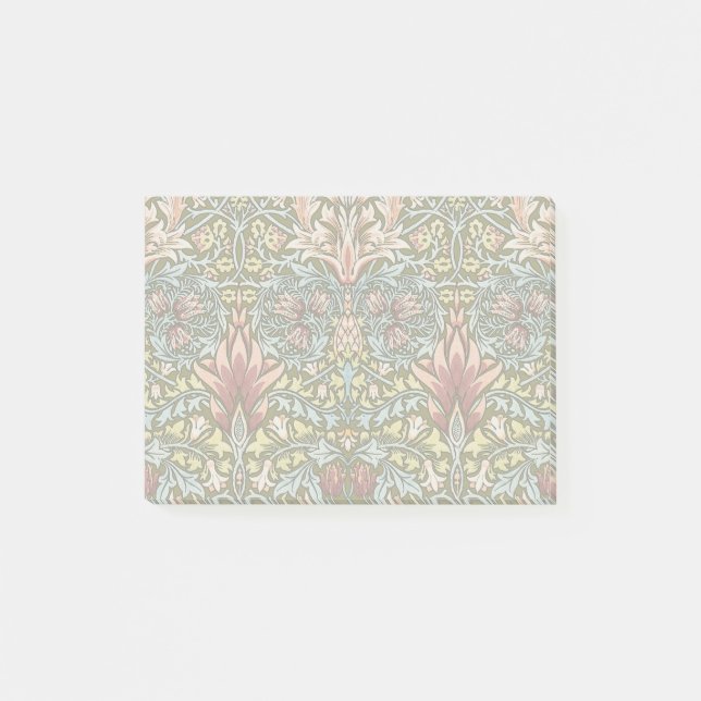 William Morris Snakeshead Floral Pattern Post-it Notes (Front)