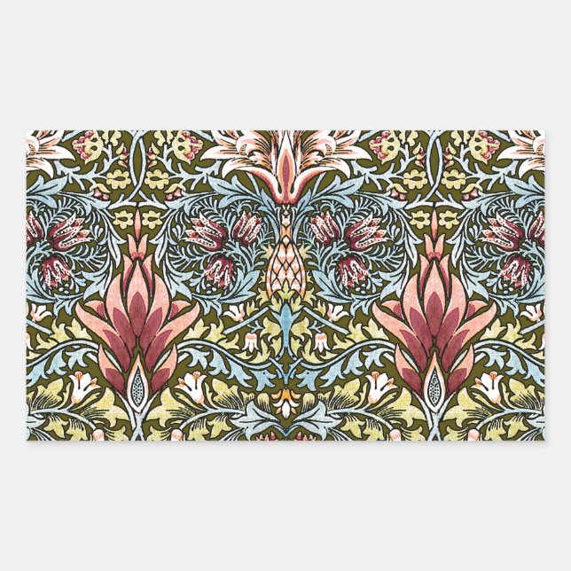 William Morris Snakeshead Floral Pattern Sticker (Front)