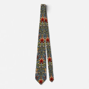 William Morris Snakeshead Floral Pattern Tie