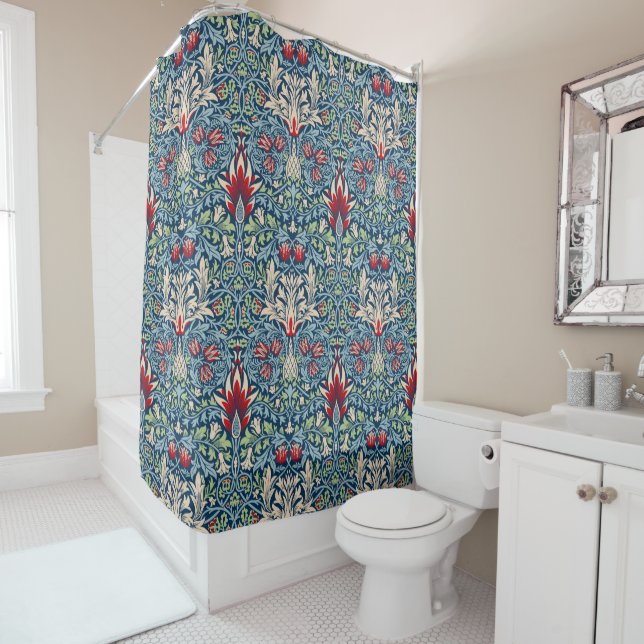 William Morris Snakeshead Fritillary Floral Design (In Situ)