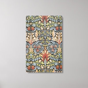 William Morris - SNAKESHEAD PRINTED TEXTILE 1876 Canvas Print