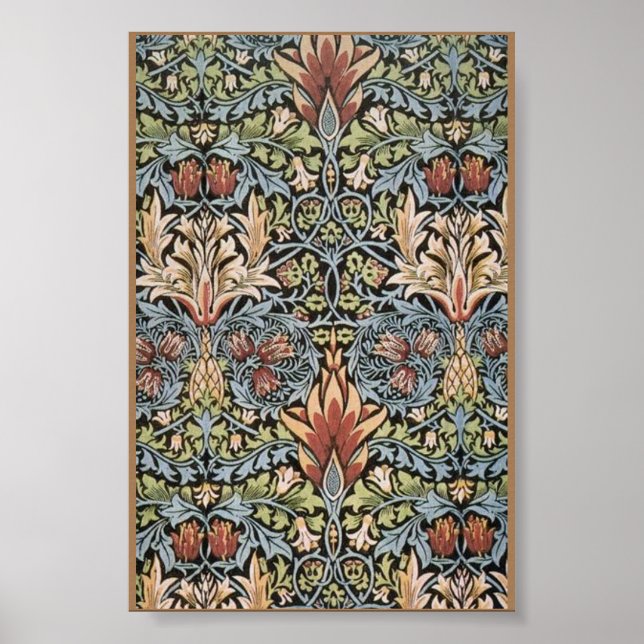 William Morris Snakeshead Printed Textile Poster (Front)