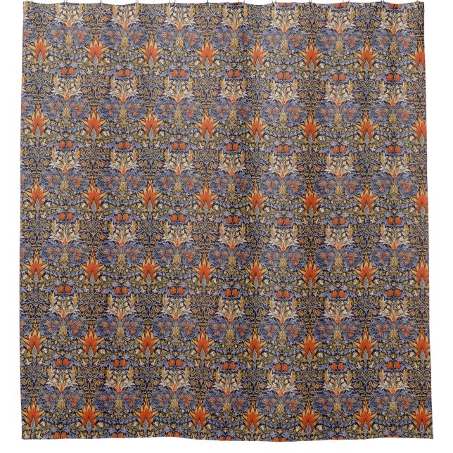 William Morris Snakeshead Shower Curtain (Front)