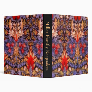 William Morris Snakeshead Vintage Floral Binder