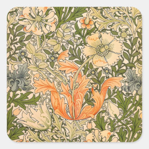 William Morris Spring Compton Flower Festival Square Sticker