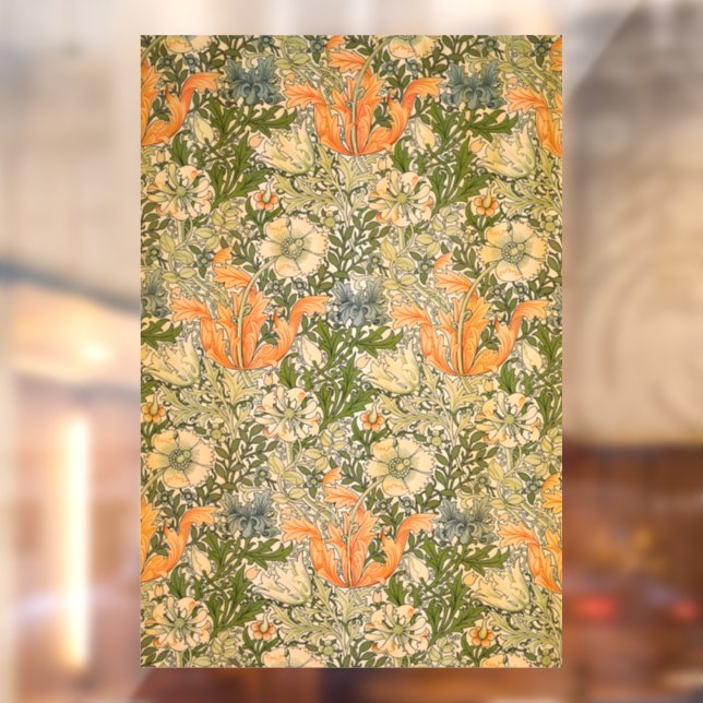 William Morris Spring Compton Flower Festival Window Cling (Sheet 2)