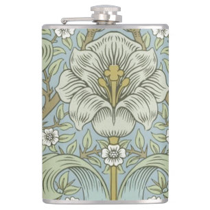 William Morris Spring Thicket: Antique Floral Hip Flask