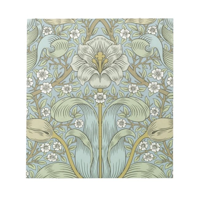 William Morris Spring Thicket: Antique Floral Notepad (Front)
