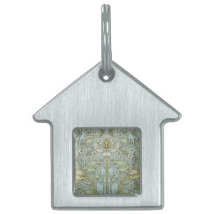 William Morris Spring Thicket: Antique Floral Pet ID Tag