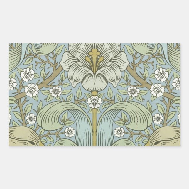 William Morris Spring Thicket: Antique Floral Sticker (Front)