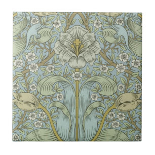 William Morris Spring Thicket: Antique Floral Tile