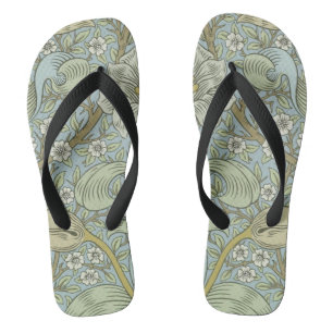 William Morris Spring Thicket Classic Pattern Flip Flops