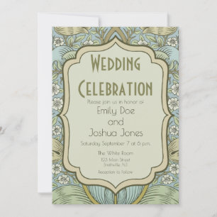 William Morris Spring Thicket Classic Pattern Invitation