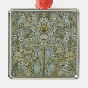 William Morris Spring Thicket Classic Pattern Metal Ornament